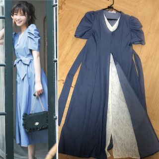 ミッシュマッシュ(MISCH MASCH)のミッシュマッシュ☆デニムレイヤード風ワンピース(ロングワンピース/マキシワンピース)