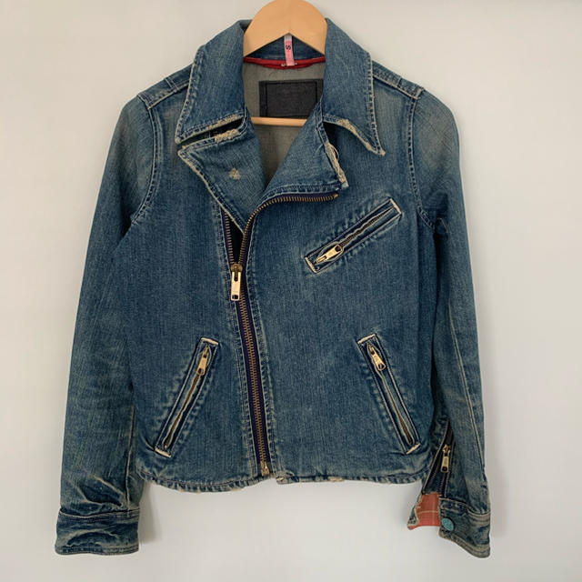 【【最終sale】vintage♡Levis デニムライダースジャケット 美品