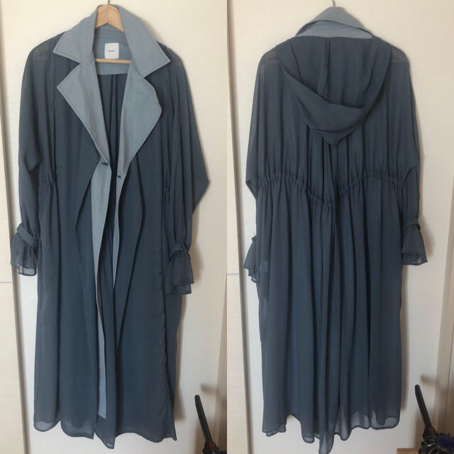 Ameri VINTAGE(アメリヴィンテージ)のAmeri VINTAGE  SHEER LAYERED COAT レディースのジャケット/アウター(トレンチコート)の商品写真