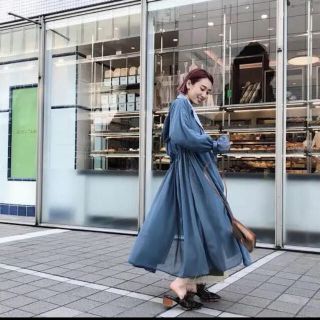 アメリヴィンテージ トレンチコート(レディース)(ブルー・ネイビー