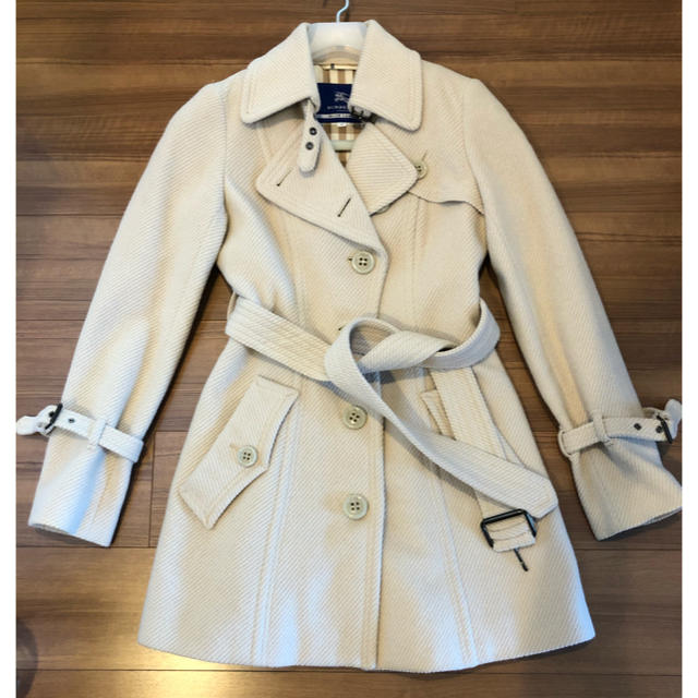 BURBERRY BLUE LABEL(バーバリーブルーレーベル)のバーバリーブルーレーベル　アンゴラ　aラインコート　サイズ38 レディースのスカート(ひざ丈スカート)の商品写真