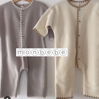 ザラキッズ(ZARA KIDS)の新品未使用 monbebe 韓国子供服 フリース ロンパース(ロンパース)
