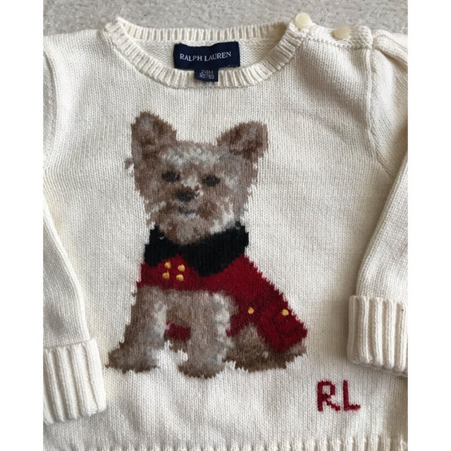 POLO RALPH LAUREN(ポロラルフローレン)のラルフローレン 綿ニット セーター　90cm キッズ/ベビー/マタニティのキッズ服男の子用(90cm~)(ニット)の商品写真