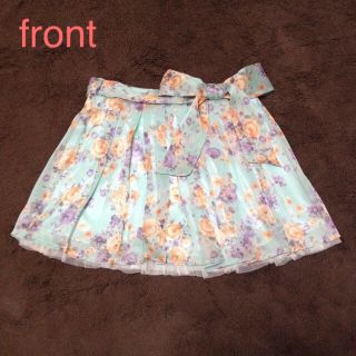 バイバイ(ByeBye)の花柄シフォンキュロット/ByeBye(キュロット)