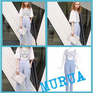 ムルーア(MURUA)のMURUA タックテーパードパンツ(サロペット/オーバーオール)