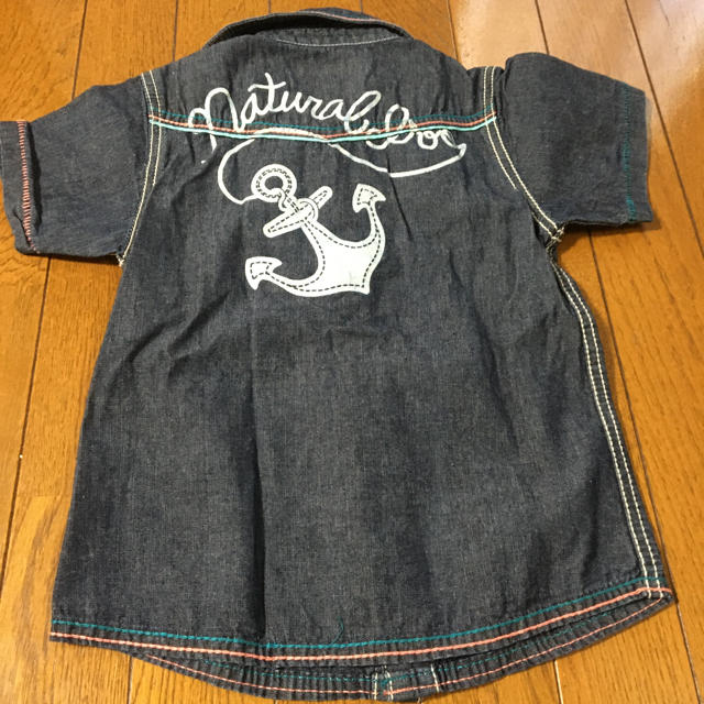 Natural Boo(ナチュラルブー)のキッズ　デニムシャツ キッズ/ベビー/マタニティのキッズ服男の子用(90cm~)(Tシャツ/カットソー)の商品写真