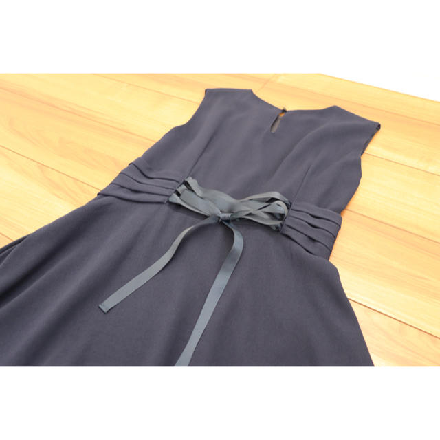 Avail(アベイル)のネイビー シフォンドレス レディースのフォーマル/ドレス(ロングドレス)の商品写真