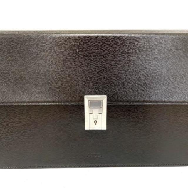 Dunhill(ダンヒル)のダンヒル セカンドバッグ 黒 レザー メンズのバッグ(セカンドバッグ/クラッチバッグ)の商品写真