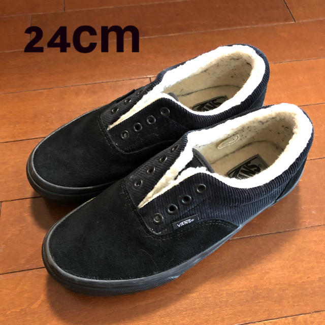 VANS(ヴァンズ)のVANS AUTHENTIC ボア コーデュロイ スリッポン 24cm レディースの靴/シューズ(スリッポン/モカシン)の商品写真