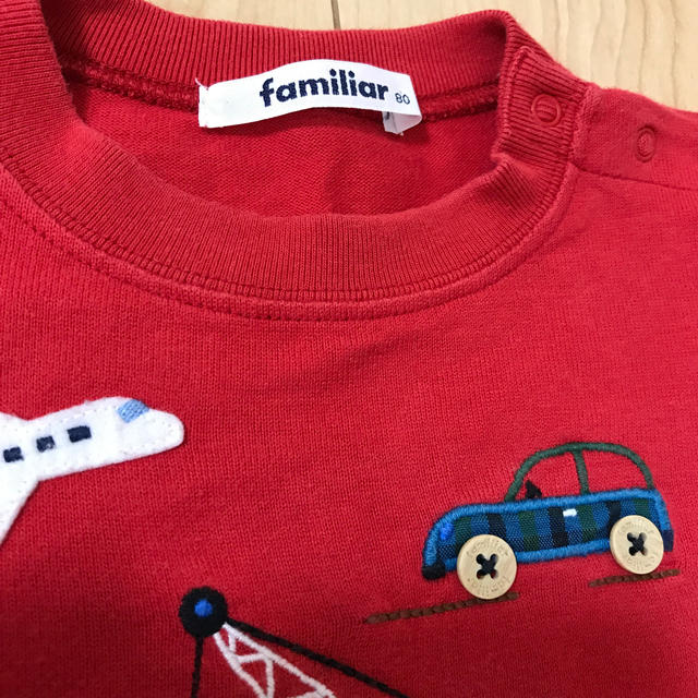 familiar(ファミリア)のfamiliar80 ロンT キッズ/ベビー/マタニティのベビー服(~85cm)(Ｔシャツ)の商品写真