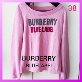 バーバリーブルーレーベル(BURBERRY BLUE LABEL)のBURBERRY　バーバリー　ブルーレーベル　スエット　トレーナー　長袖　M(トレーナー/スウェット)