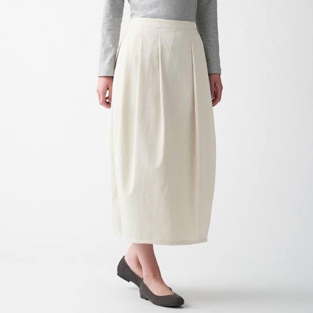 MUJI (無印良品)(ムジルシリョウヒン)の無印良品　チノ　バルーンスカート  XL レディースのスカート(ロングスカート)の商品写真