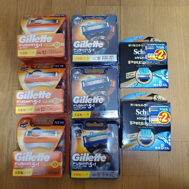 Gillette & Schick 替刃お買い得セット