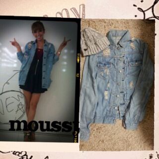 マウジー(moussy)のマウジー完売ﾀﾞﾒｰｼﾞGジャン♡(Gジャン/デニムジャケット)