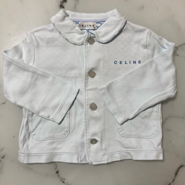 celine(セリーヌ)の【CELINE】水色シャツ 90 男の子 キッズ/ベビー/マタニティのキッズ服男の子用(90cm~)(Tシャツ/カットソー)の商品写真