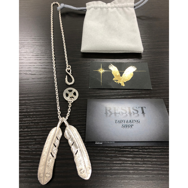 タディ&キング tady&king 特大フェザー2枚 ネックレス