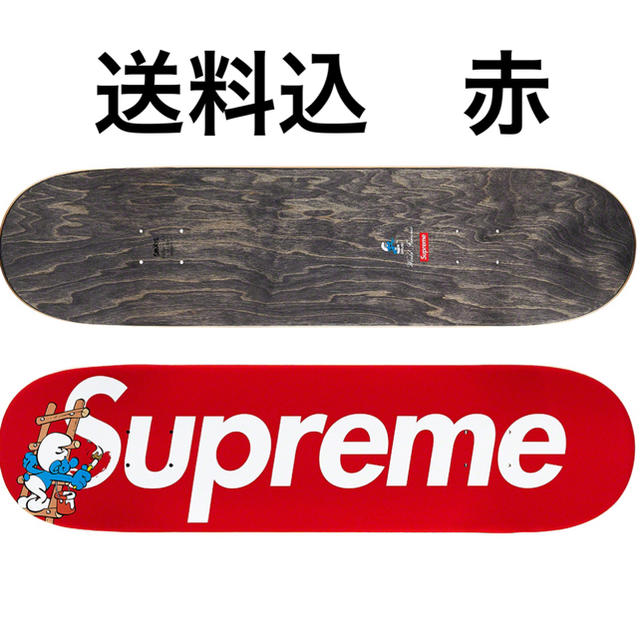 Supreme(シュプリーム)の送料込 赤 Supreme Smurfs Skateboard スポーツ/アウトドアのスポーツ/アウトドア その他(スケートボード)の商品写真