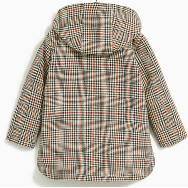 ZARA KIDS(ザラキッズ)の大人の女性にも♪ZARA kids チェック柄トレンチコート♪164cm キッズ/ベビー/マタニティのキッズ服女の子用(90cm~)(コート)の商品写真