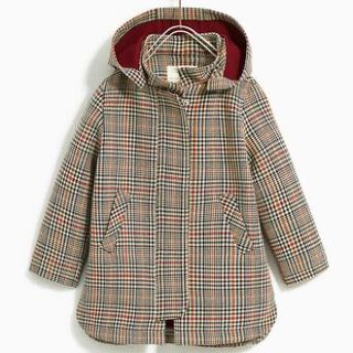 ザラキッズ(ZARA KIDS)の大人の女性にも♪ZARA kids チェック柄トレンチコート♪164cm(コート)