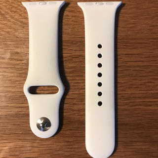 アップルウォッチ(Apple Watch)の［値下］Apple Watch純正スポーツバンド38/40mm(ホワイト)(その他)