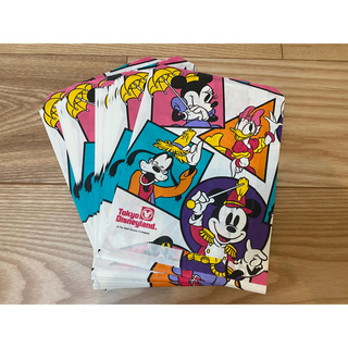 ディズニー(Disney)の˚✧₊⁎⁺˳✧༚レア！！30年前！ディズニーランドのお土産袋♪38枚セット(キャラクターグッズ)