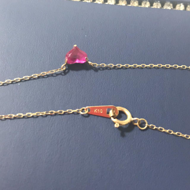 JEWELRY TSUTSUMI(ジュエリーツツミ)のK10イエローゴールド ルビー プチネックレス レディースのアクセサリー(ネックレス)の商品写真