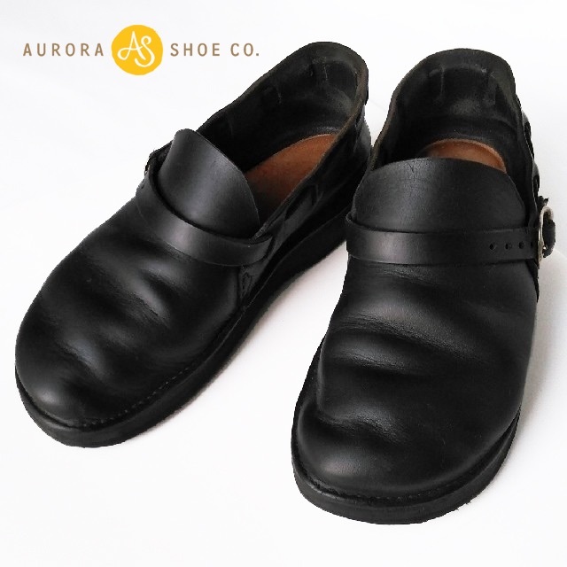 AURORA(アウロラ)のAURORA SHOES✨オーロラシューズ ミドルイングリッシュ 革靴スリッポン レディースの靴/シューズ(ローファー/革靴)の商品写真