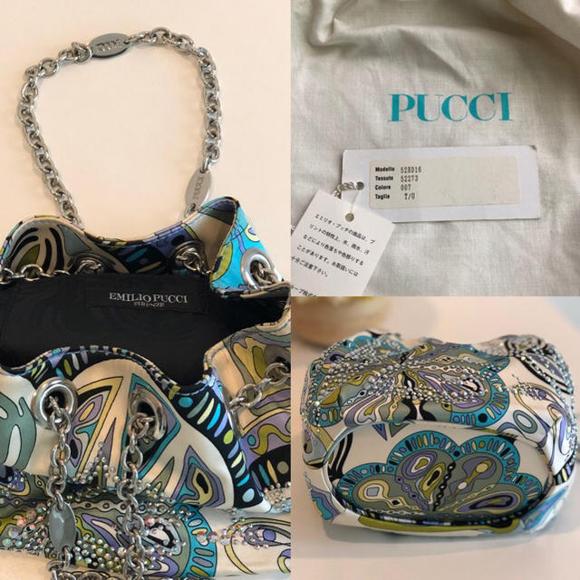 EMILIO PUCCI(エミリオプッチ)の【お値下げ‼️】EMILIO PUCCI スワロフスキー✨miniバック レディースのバッグ(ハンドバッグ)の商品写真