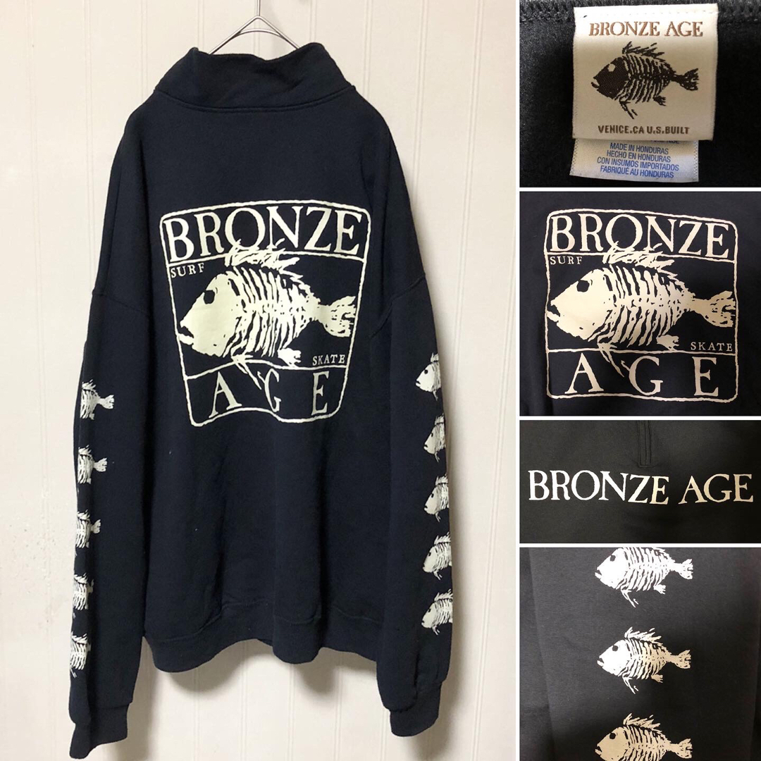 BRONZE AGE ブロンズエイジ ハーフジップ スウェット ハイネック XL