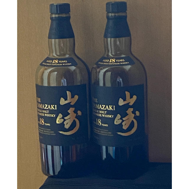 食品/飲料/酒サントリー　山崎18年　700ml  2本セット　空瓶