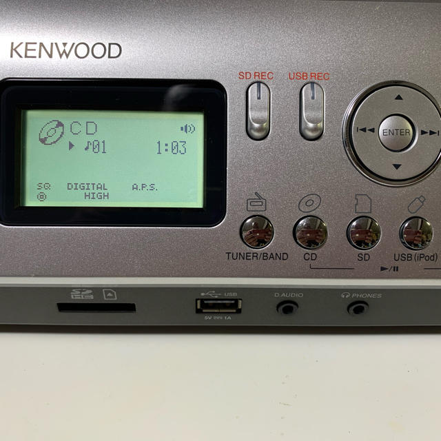 KENWOOD(ケンウッド)のKENWOOD CLX-30 リモコン付き！動作品 スマホ/家電/カメラのオーディオ機器(ラジオ)の商品写真