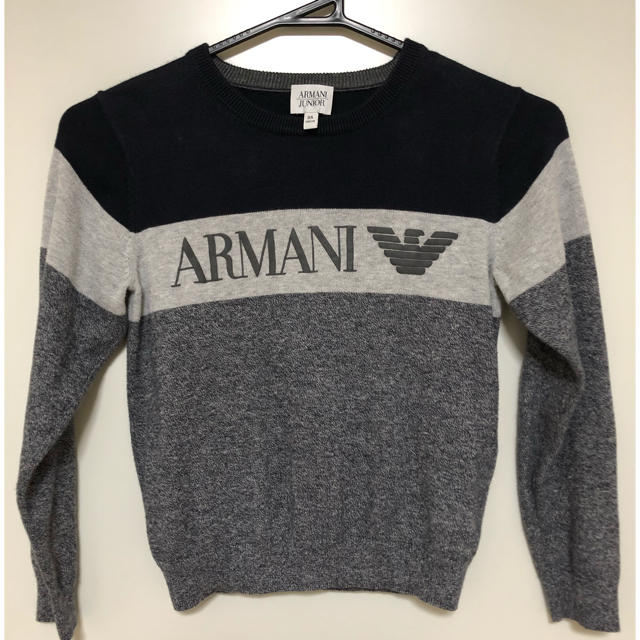 ARMANI JUNIOR(アルマーニ ジュニア)のゆめひろ様専用　ARMANI JUNIOR 130cm セーター キッズ/ベビー/マタニティのキッズ服男の子用(90cm~)(ニット)の商品写真