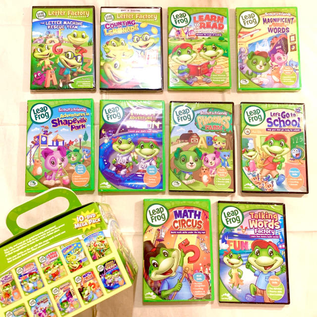 【新品】Leapfrog リープフロッグ dvd10枚セット 英語絵本 知育玩具