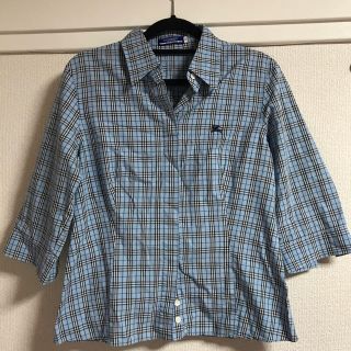 バーバリーブルーレーベル(BURBERRY BLUE LABEL)のBURBERRY 五分丈シャツ(シャツ/ブラウス(半袖/袖なし))