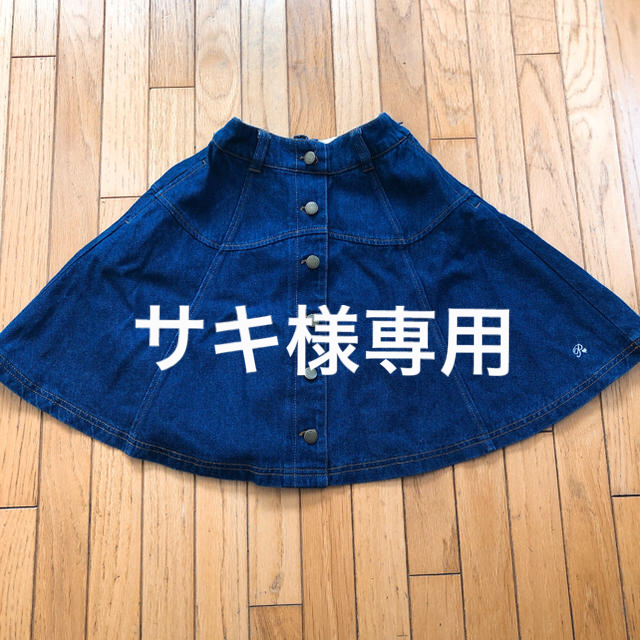 pom ponette(ポンポネット)のpom ponette デニム スカート 130 キッズ/ベビー/マタニティのキッズ服女の子用(90cm~)(スカート)の商品写真