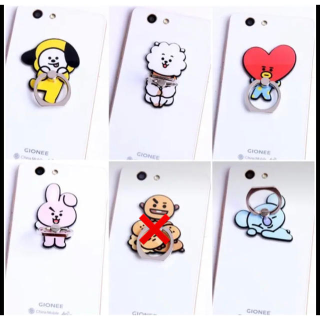 新品 スマホリング BT21 BTS バンタン 防弾少年団 エンタメ/ホビーのおもちゃ/ぬいぐるみ(キャラクターグッズ)の商品写真