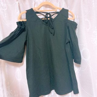 シマムラ(しまむら)の【🎀売り尽くしSALE🎀NO.8】オフショル　レースアップトップス(カットソー(半袖/袖なし))