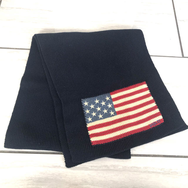 POLO RALPH LAUREN(ポロラルフローレン)の☆新品☆ポロラルフローレン 星条旗 アメリカ国旗柄 マフラー メンズのファッション小物(マフラー)の商品写真