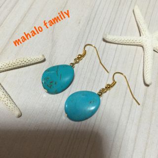 再販セール!練りターコイズピアス(ピアス)