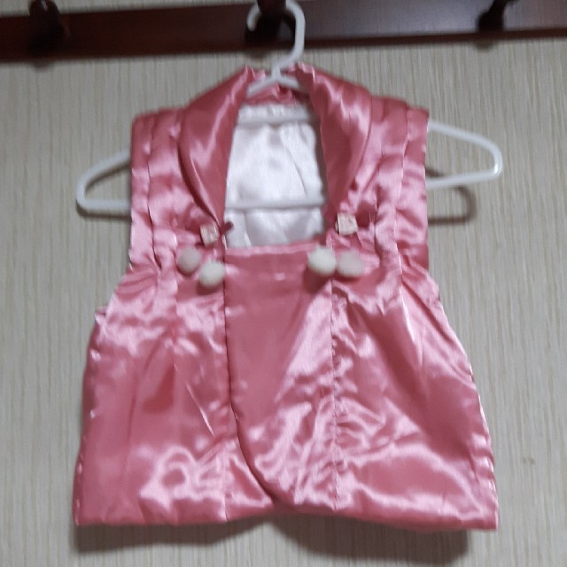 ⭐七五三　被布(ピンク)３歳 キッズ/ベビー/マタニティのキッズ服女の子用(90cm~)(和服/着物)の商品写真