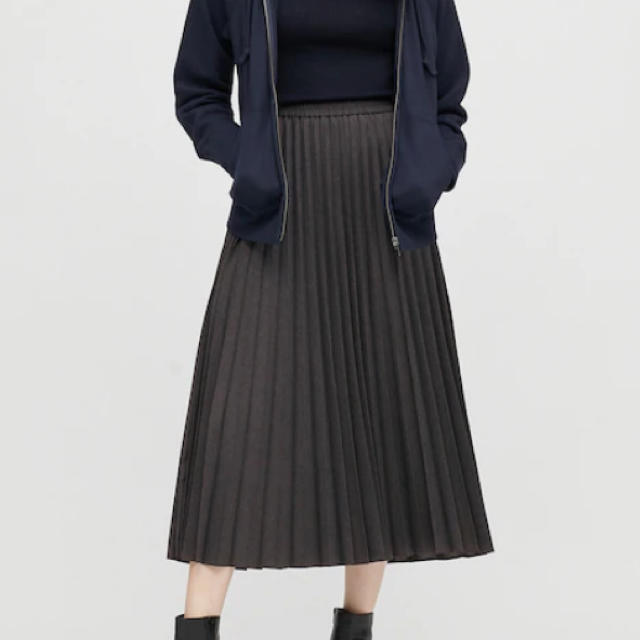 UNIQLO(ユニクロ)のUNIQLO アコーディオンプリーツロングスカート レディースのスカート(ロングスカート)の商品写真