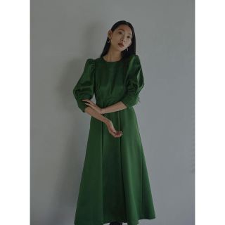 アメリヴィンテージ(Ameri VINTAGE)のPUFF SLEEVE FLARED DRESS amerivintage(ロングワンピース/マキシワンピース)