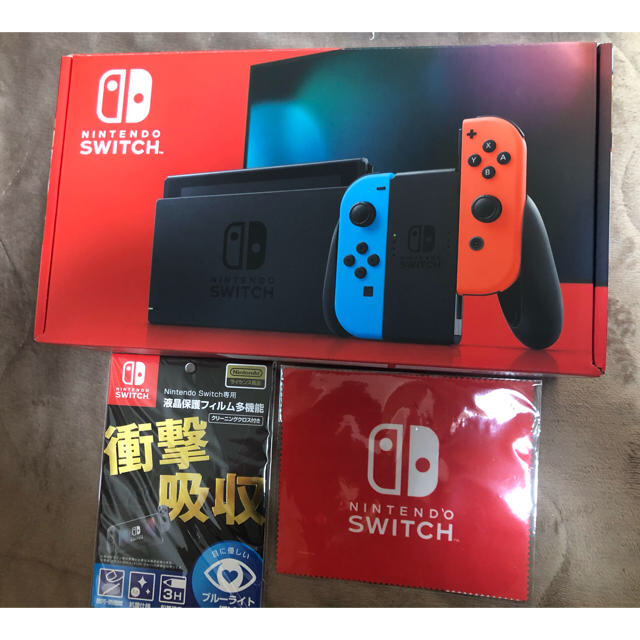 新品】ニンテンドースイッチ 本体 保護フィルム マイクロファイバー 三 ...