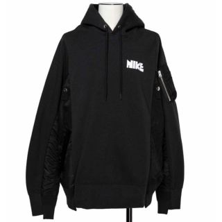 サカイ(sacai)のNike x sacai Hoodie black S(パーカー)