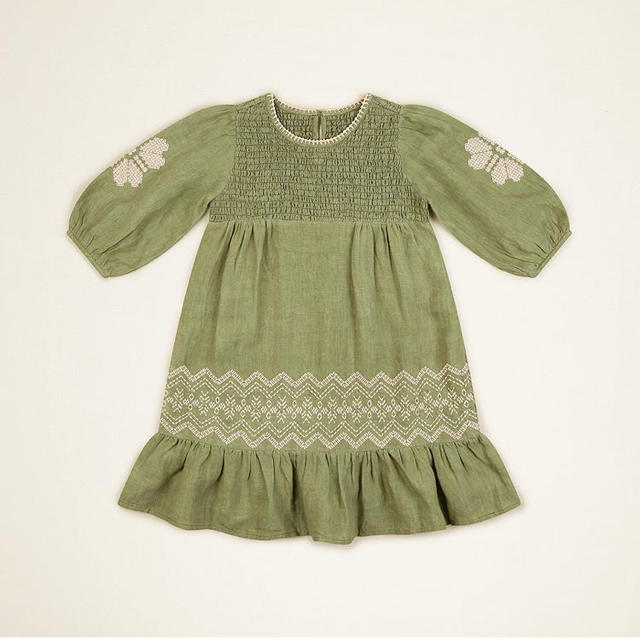 ワンピース Apolina kids NOELLE dress pistachio