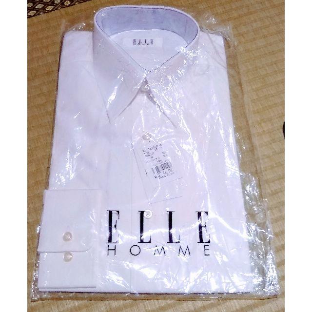 ELLE(エル)の##お値下げ##  メンズ ELLE 　長袖　ワイシャツ　白　未使用 メンズのトップス(シャツ)の商品写真