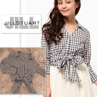 ジルバイジルスチュアート(JILL by JILLSTUART)の☆美品☆ギンガムチェックシャツ☆黒(シャツ/ブラウス(長袖/七分))