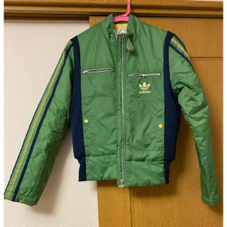 アディダス(adidas)のadidas アディダス ダウン ジャケット緑 美品(ダウンジャケット)