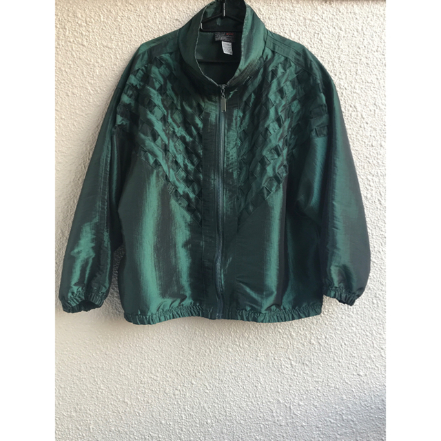 VINTAGE   green nylon jacket