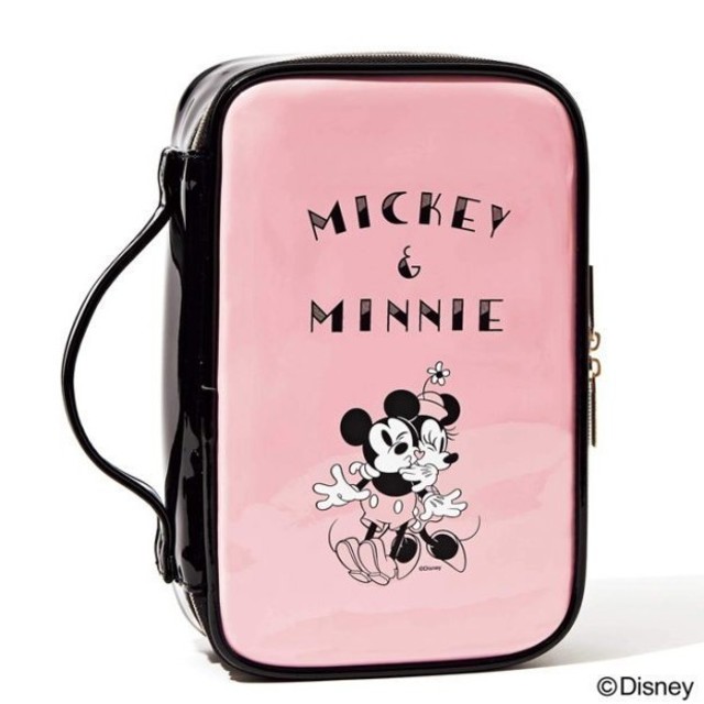 Disney(ディズニー)のsweet 8月 付録 ミッキー&ミニー ドレッサーポーチ レディースのファッション小物(ポーチ)の商品写真
